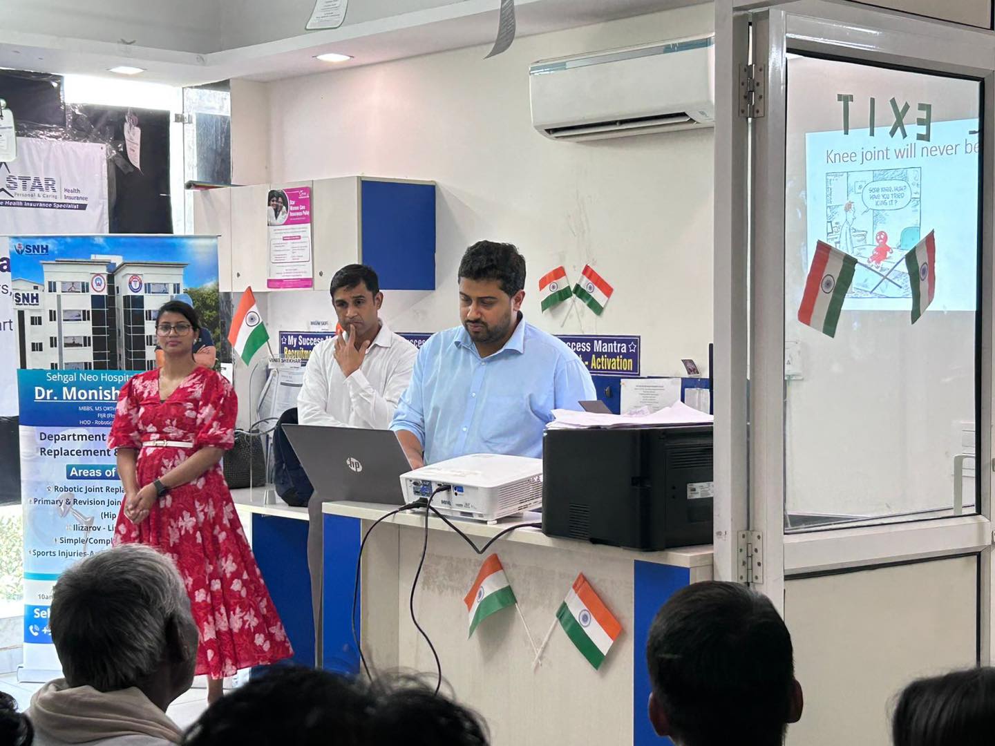 Health Check-up Camp and an informative Health Talk on "Myths and Facts about Knee Replacement"